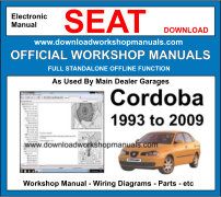 Seat cordoba Service Repair Workshop Manual Download